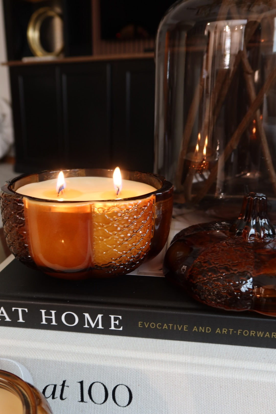 Glass Pumpkin Jars