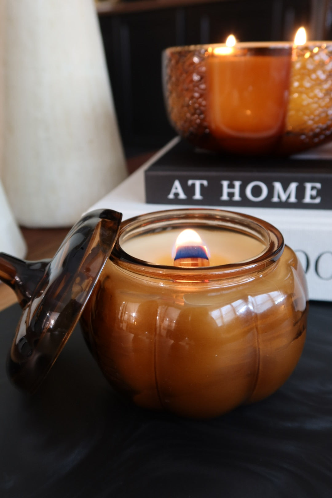 Glass Pumpkin Jars